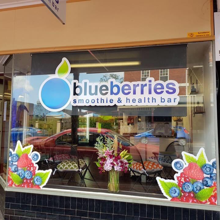 Inside Blueberries Smoothie & Health Bar